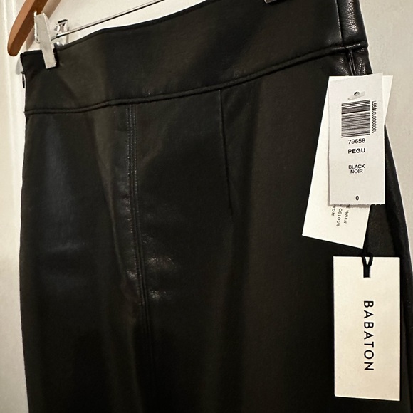 BNWT Babaton Pegu Vegan Leather Skirt - Picture 4 of 5